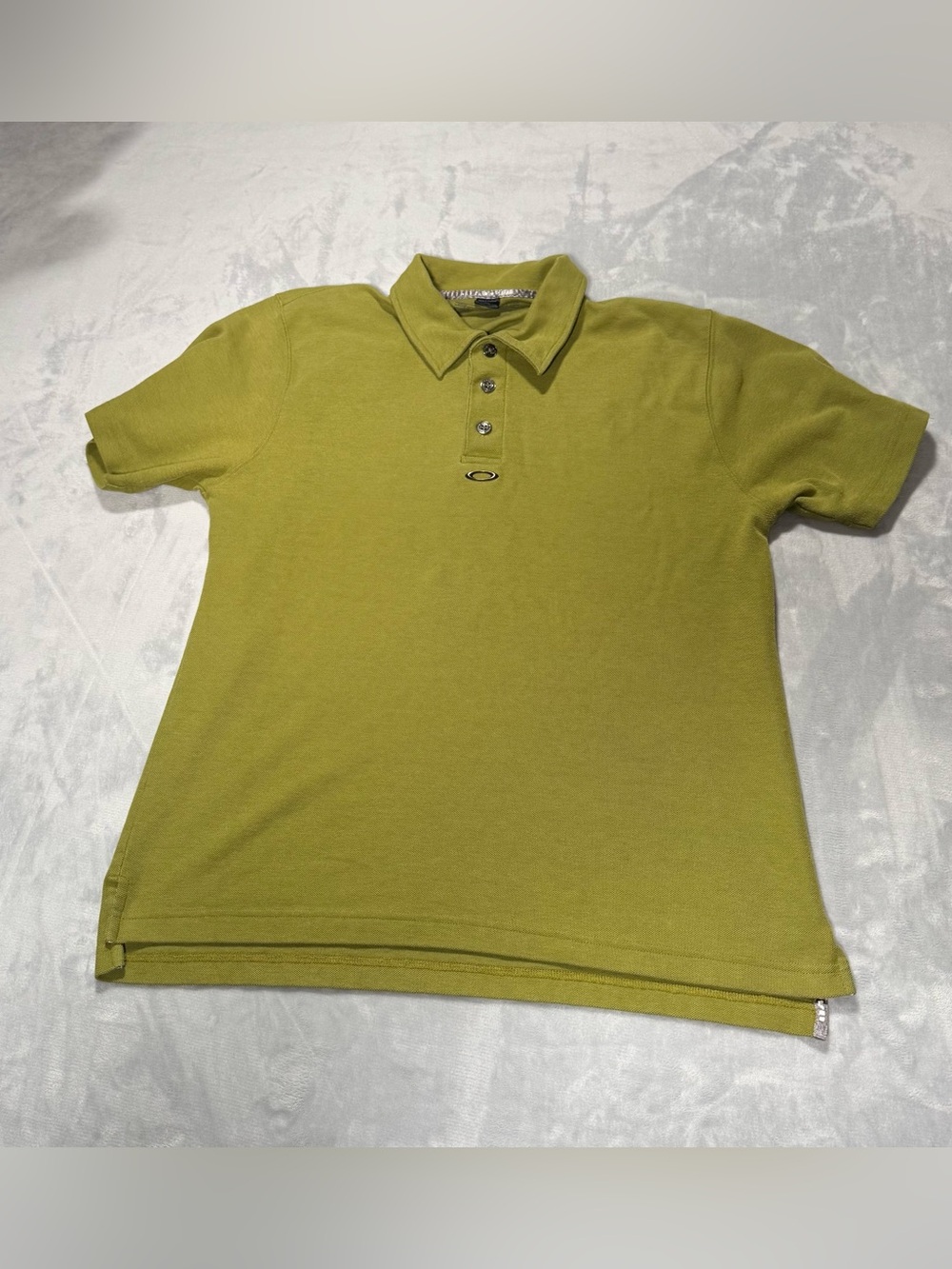 Oakley Olive Green Polo Shirt Men’s Large Cotton Blend Short Sleeve Golf